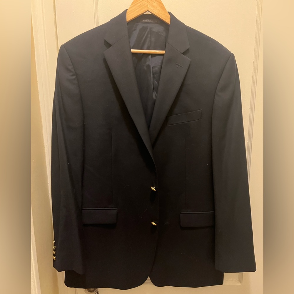 Lauren by Ralph Lauren deep navy blazer with gold buttons